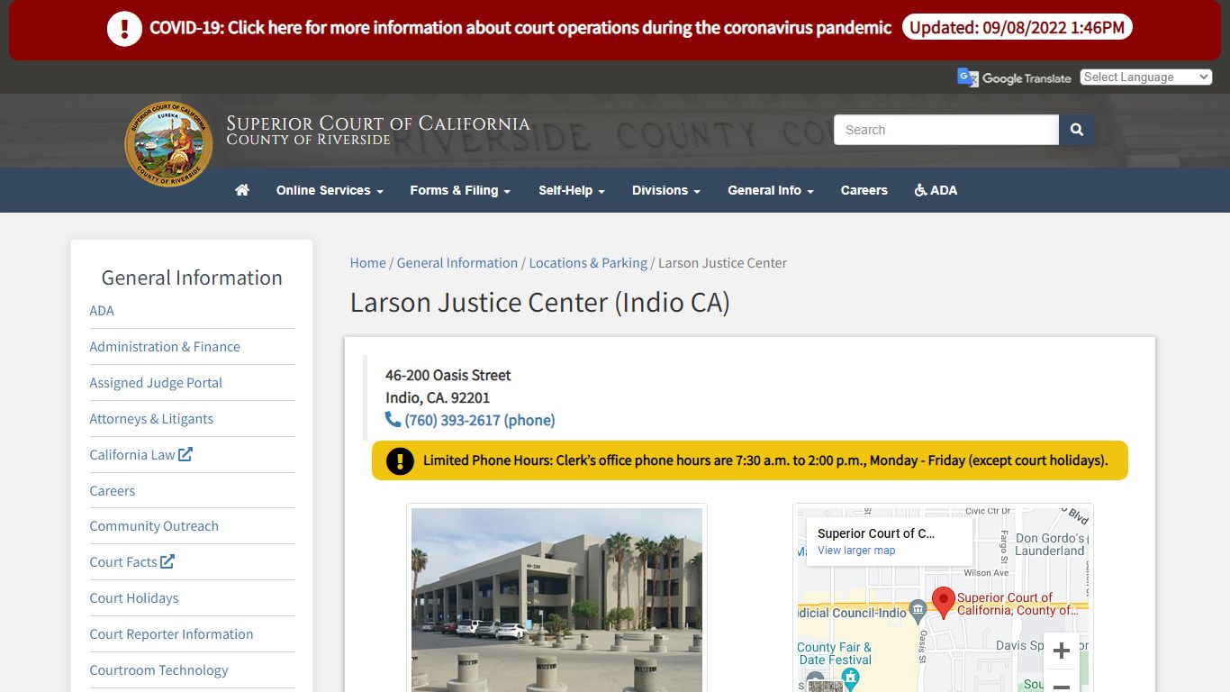 Larson Justice Center - California